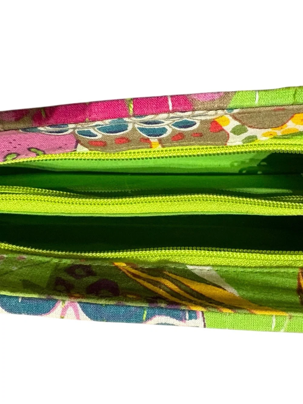 Vibrant Handmade Kantha Stitch Floral Clutch - Picture 5 of 7